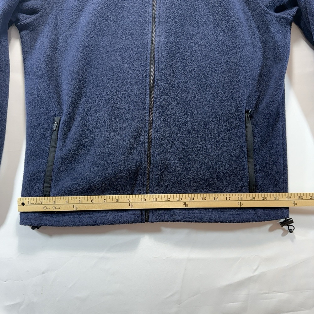 Fila Jacket Mens M Navy Blue Full Zip Fleece Cozy Warm Winter Pockets - Picture 6 of 14